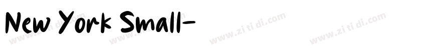 New York Small字体转换